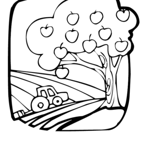 Fall trees coloring pages printable for free download