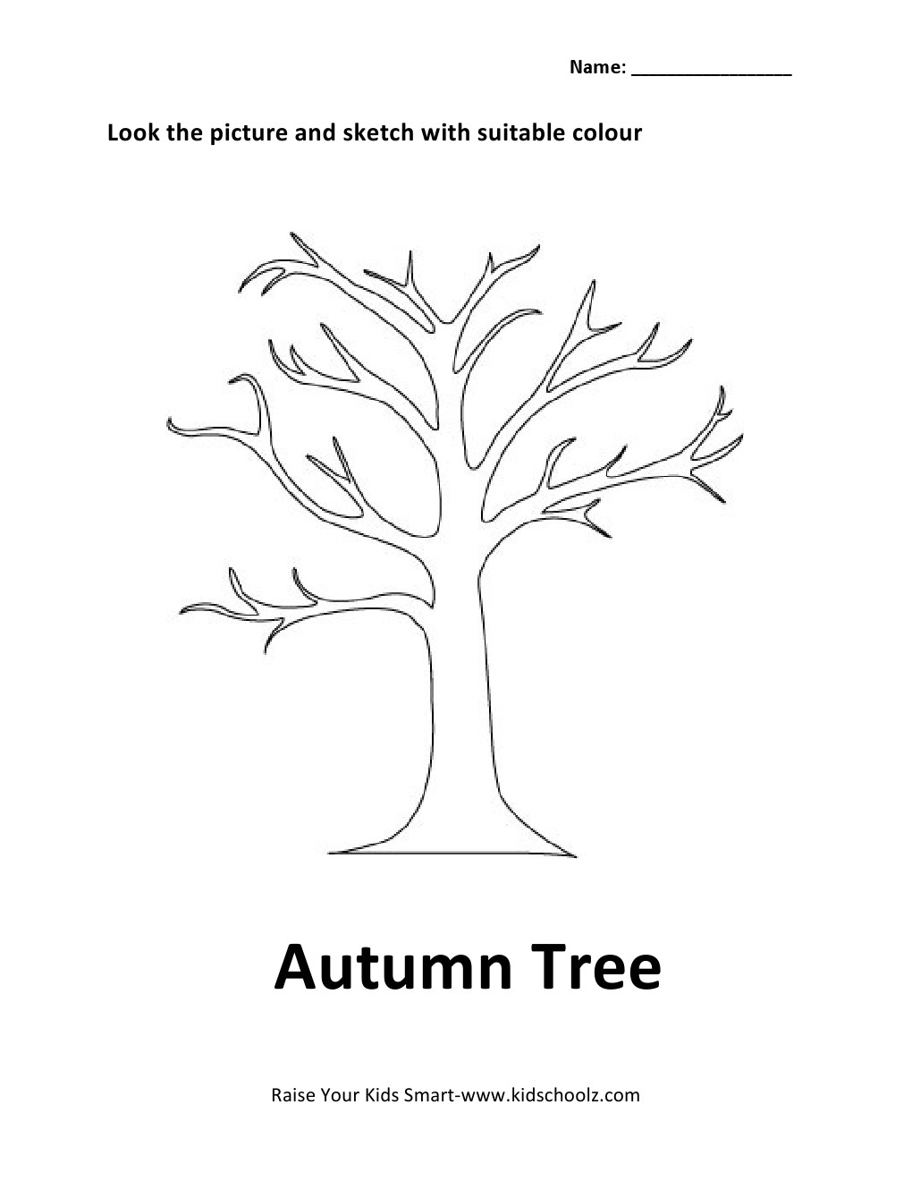 Colouring worksheet