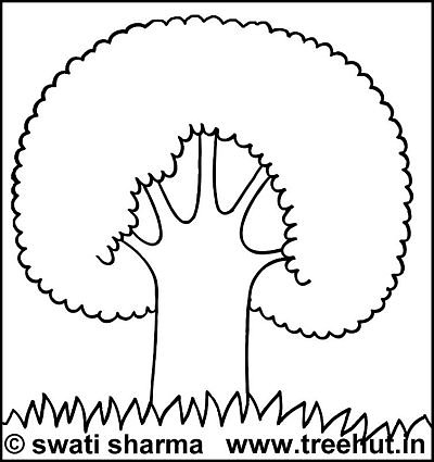 Trees colorg pages