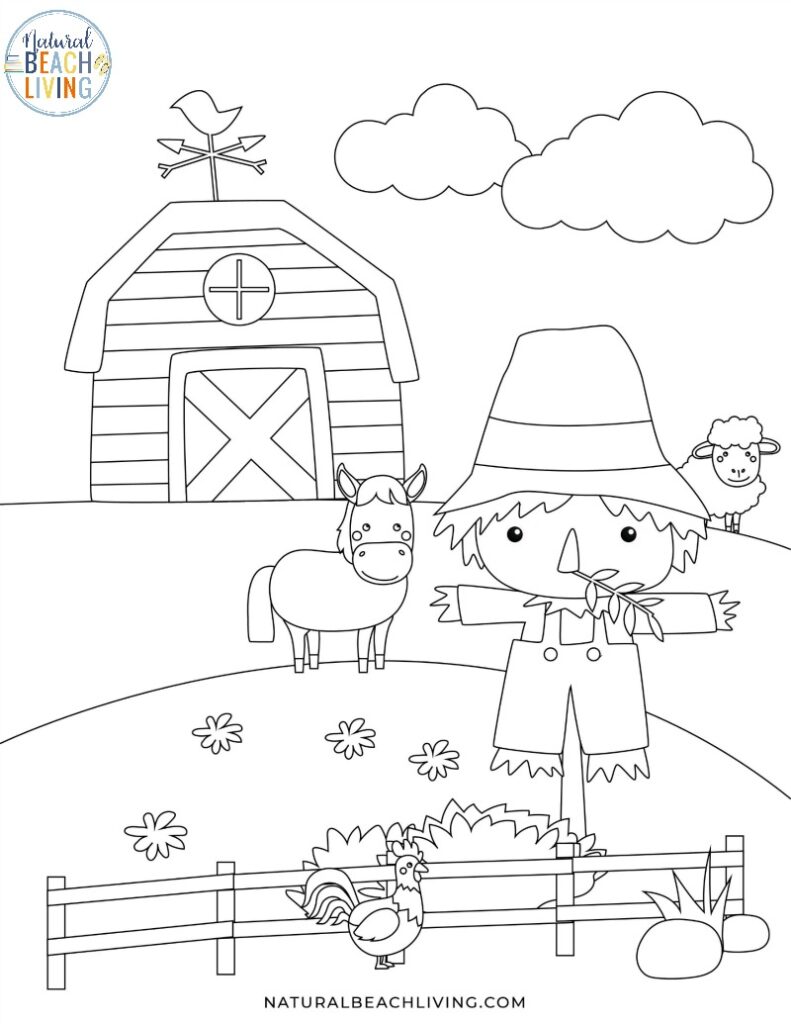 Farm printables for preschool and kindergarten