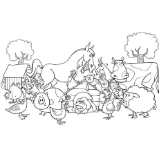 Top farm coloring pages your toddler will love to color