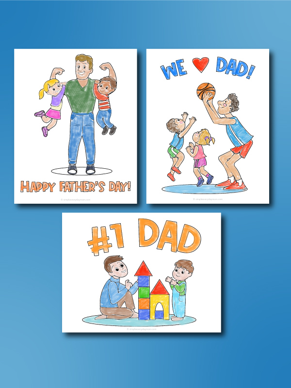 Free printable fathers day coloring pages for kids