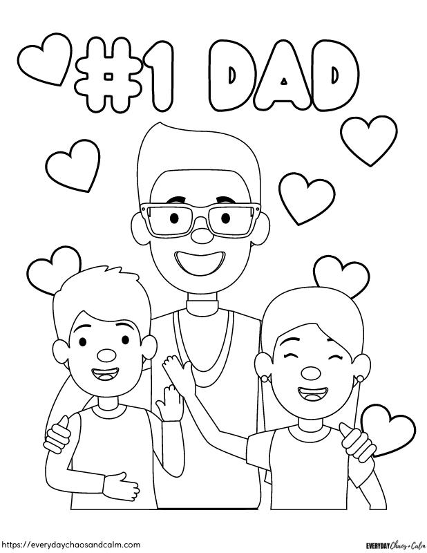 Free fathers day coloring pages