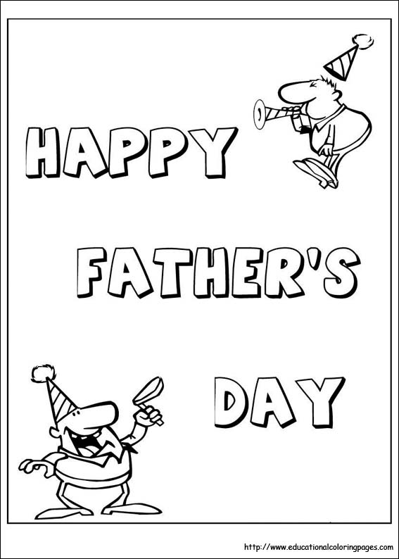 Fathers day coloring