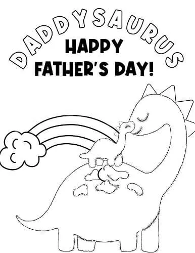 Fathers day coloring pages that kids can color for dad