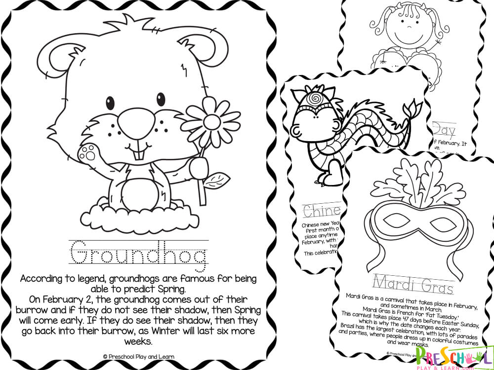 Ð february coloring pages for preschoolers