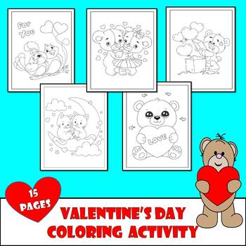 Valentines day coloring pages for preschool february preschool morning work