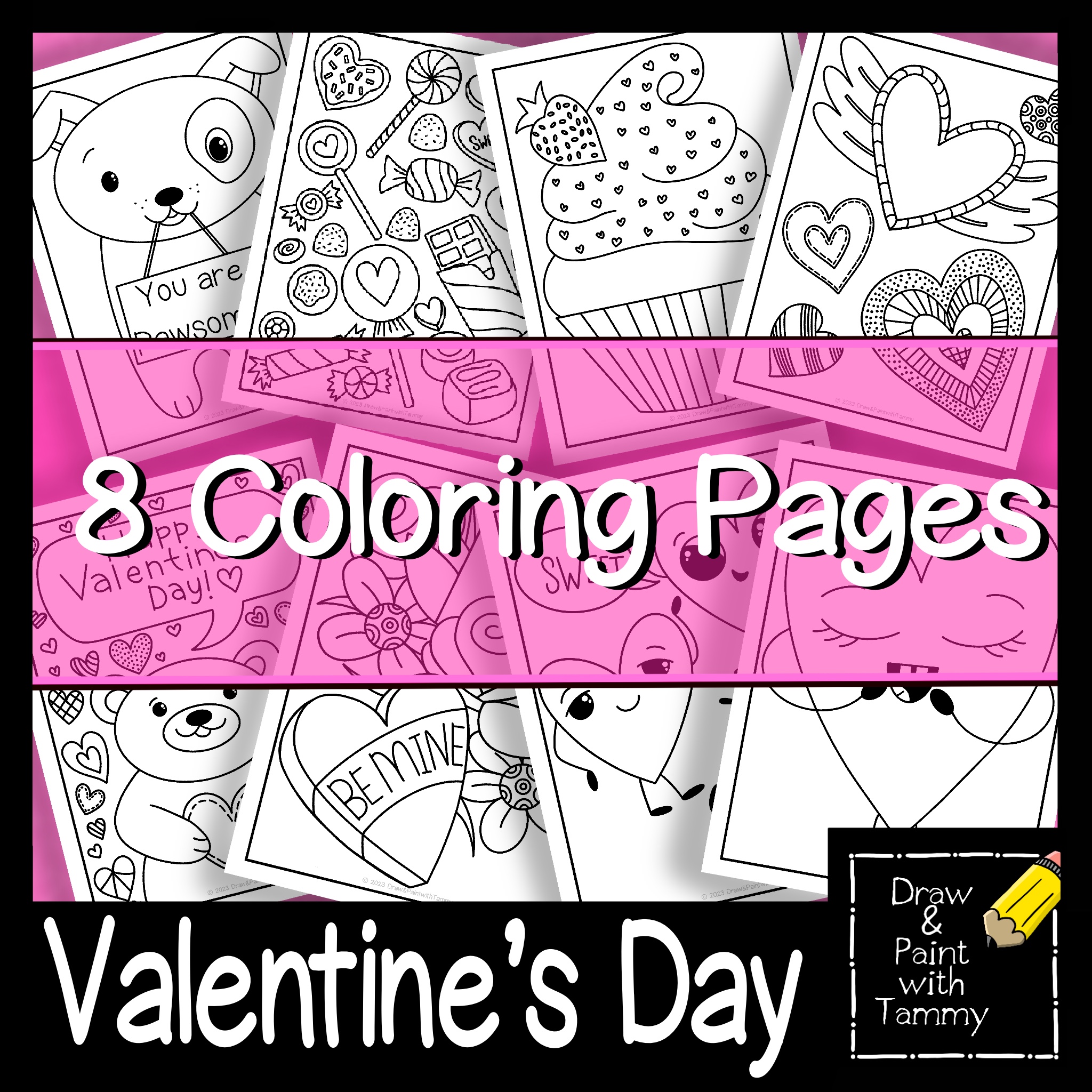 Valentines day theme february printable coloring pages made by teachers