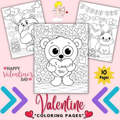 Preschool lovely winter animals coloring sheets pages