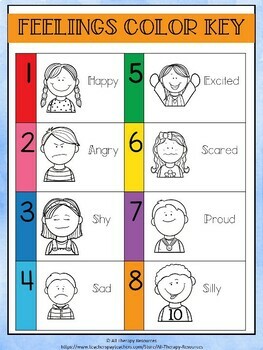 Fall color by feelings coloring pages i counseling activities made by teachers