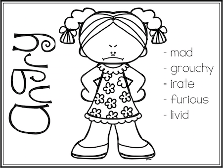 Feelings posters coloring pages â one