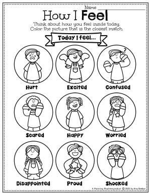 Emotions activities preschool