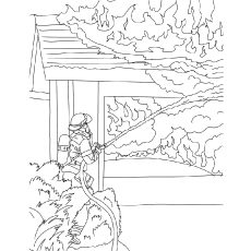 Firefighter coloring pages