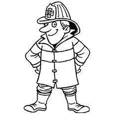 Firefighter coloring pages