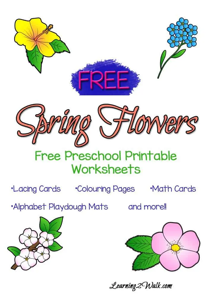 Free spring preschool printable worksheets