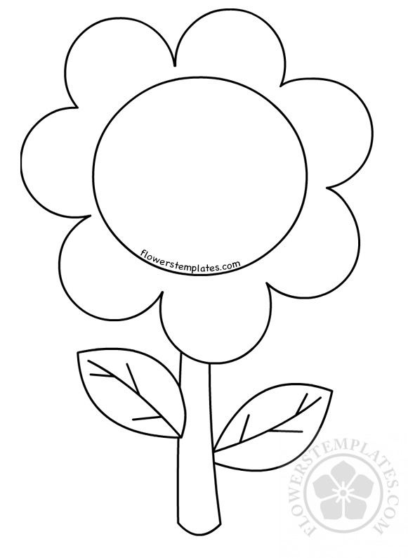 Flower coloring pages for preschoolers children
