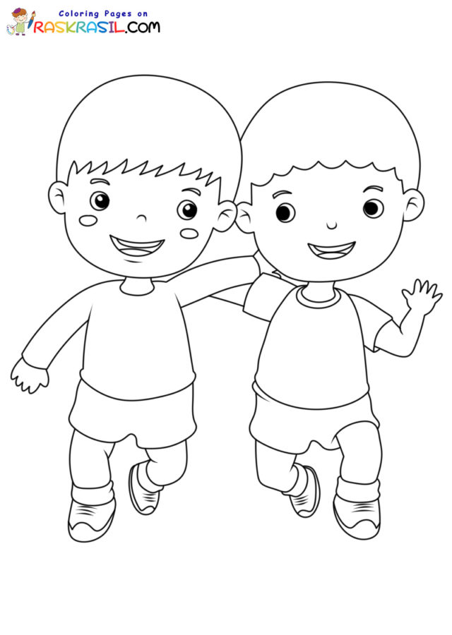 Friendship coloring pages