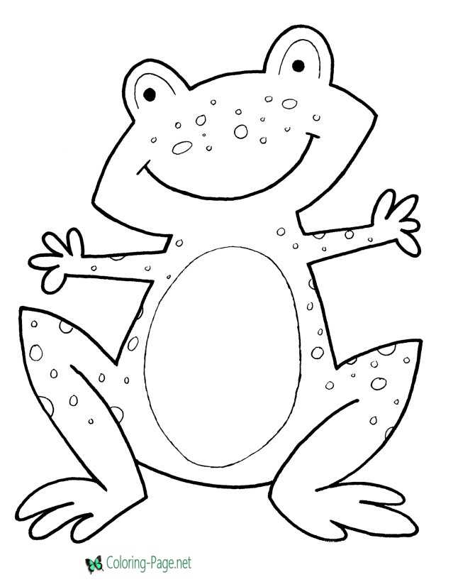 Frog coloring pages