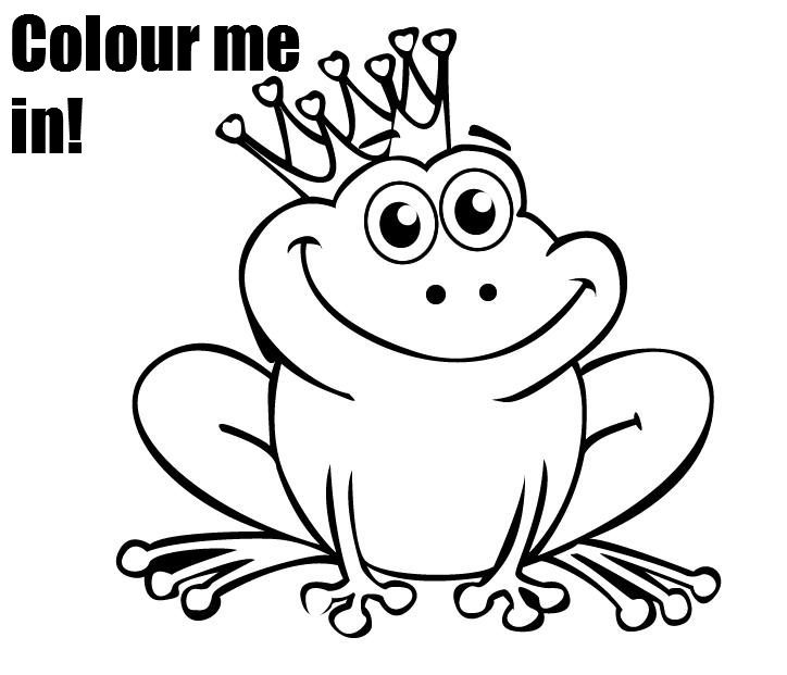 Free frog coloring page