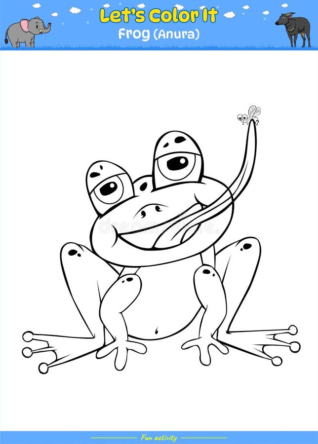 Frog coloring sheet stock illustrations â frog coloring sheet stock illustrations vectors clipart