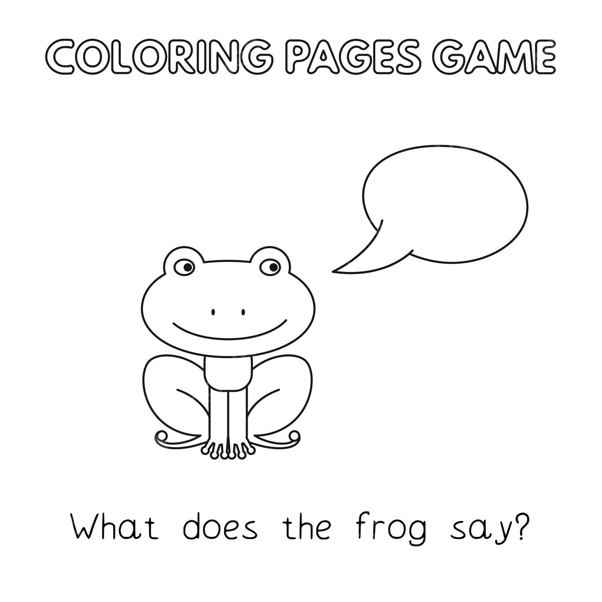 Cartoon frog coloring book zoo page pet vector zoo page pet png and vector with transparent background for free download
