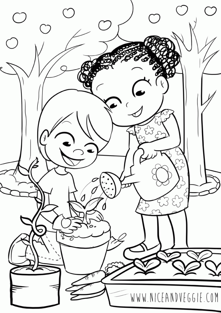 Start gardening coloring page garden coloring pages coloring pages nature flower coloring pages
