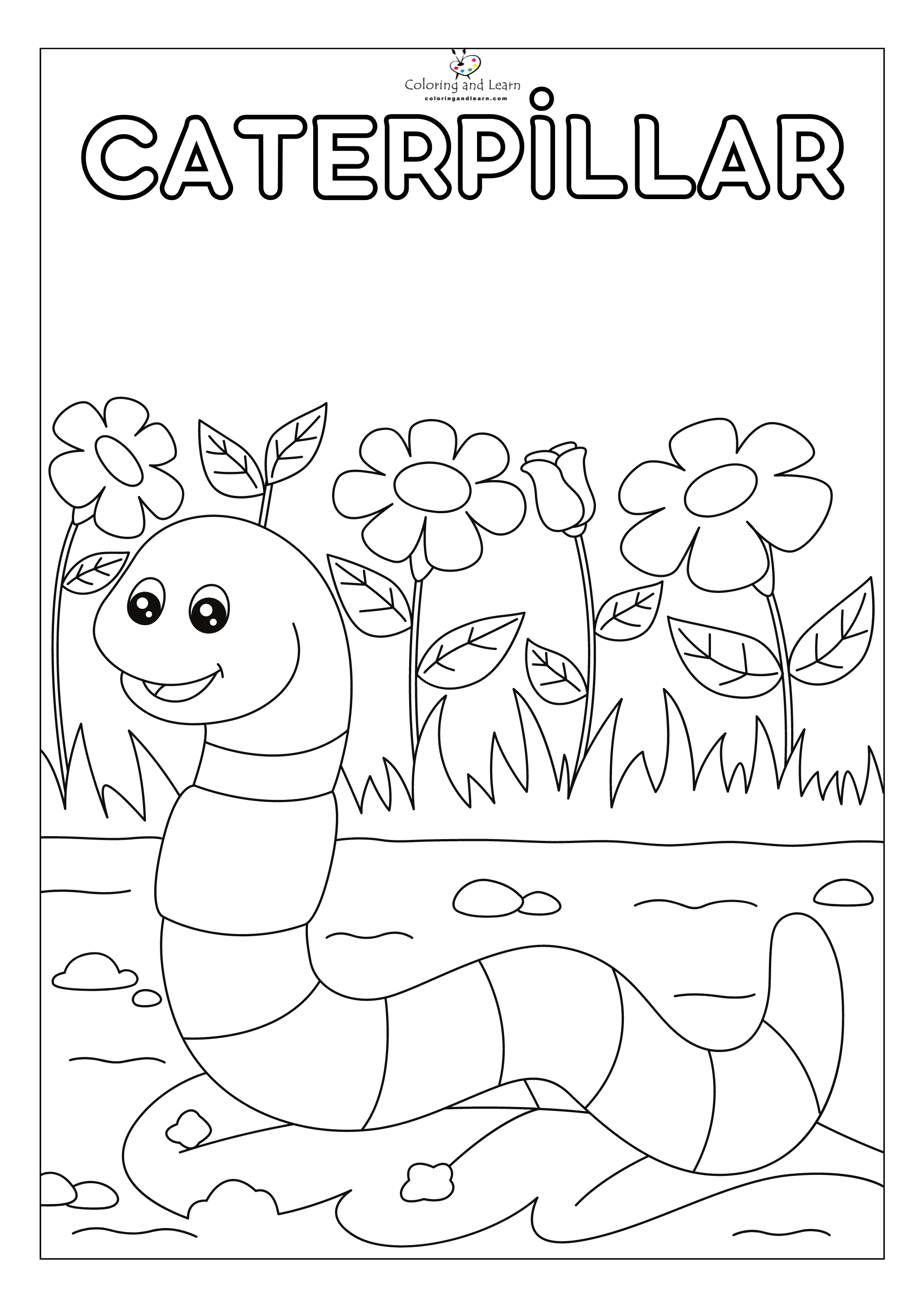 Preschool garden coloring pages