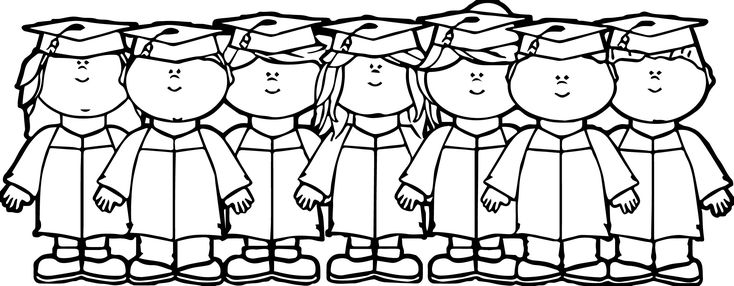 Prek graduation coloring pages kindergarten clipart preschool coloring pages kids graduation