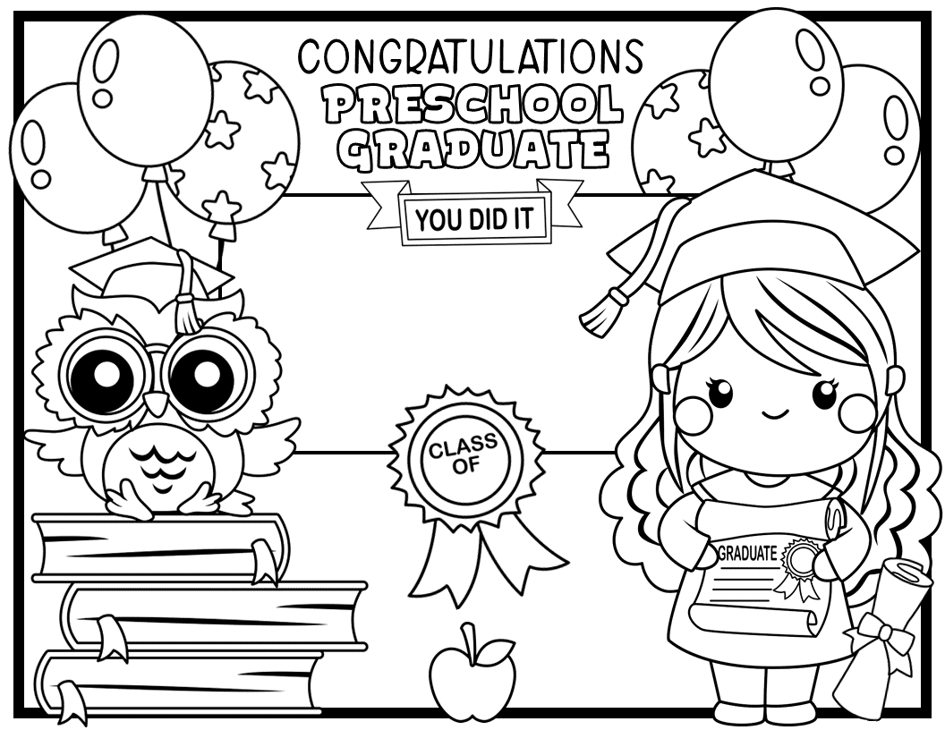 From cap and gown to crayons graduation coloring placemats for your little graduate