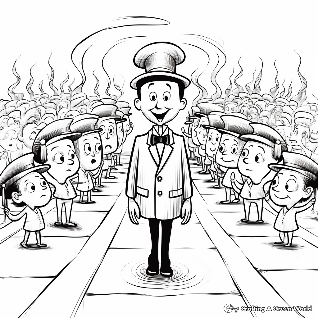 Graduation coloring pages
