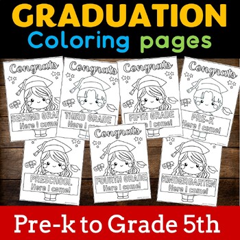 Graduation moving up coloring pages end of the school no prep activity
