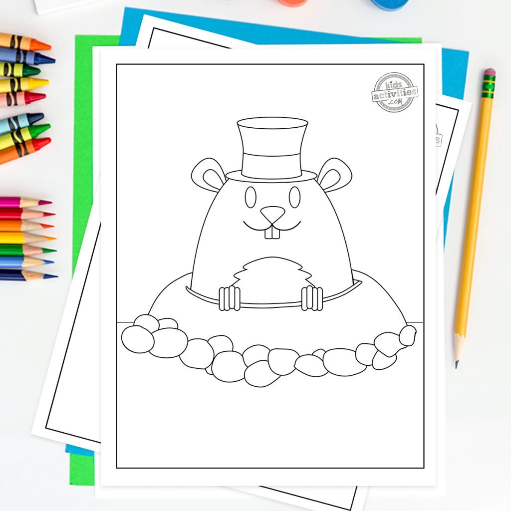 Free groundhog day coloring pages for kids kids activities blog