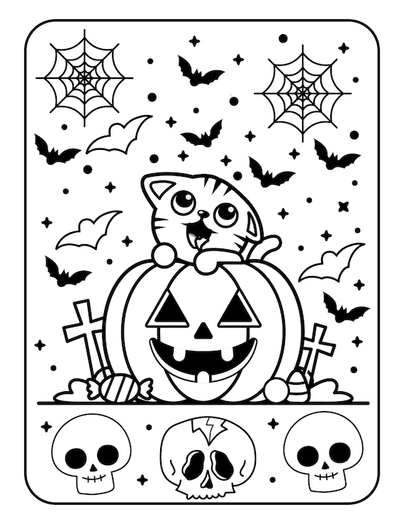 Halloween coloring pages kids halloween coloring pages halloween activities halloween party teacher prints fall coloring coloring book