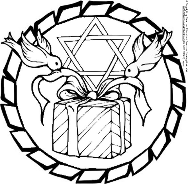 Www hanukkah coloring page