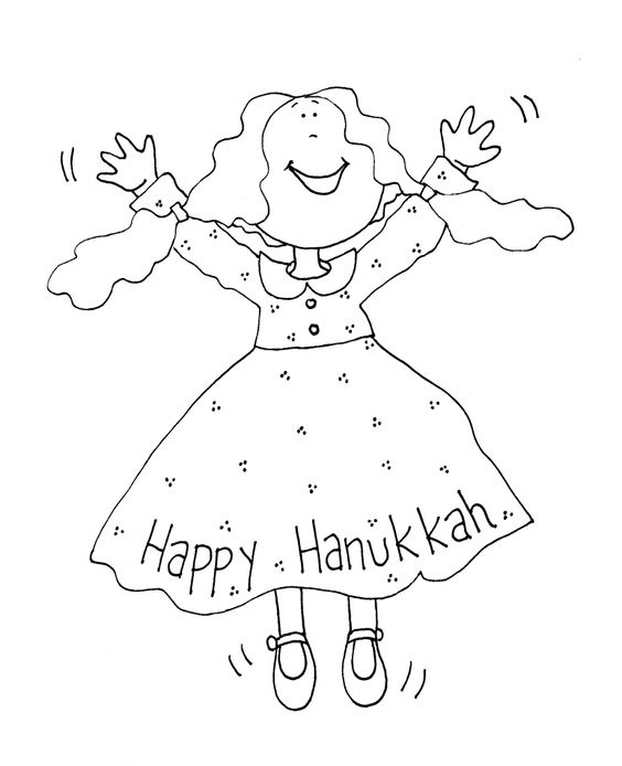 Free printable hanukkah coloring pages for kids
