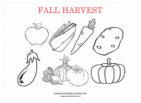 Fall coloring pages