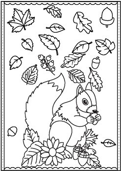Fall coloring pages for preschool kindergarten first grade tpt