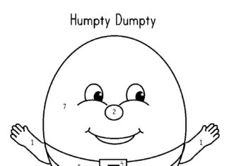 Humpty dumpty coloring pages to print and print online