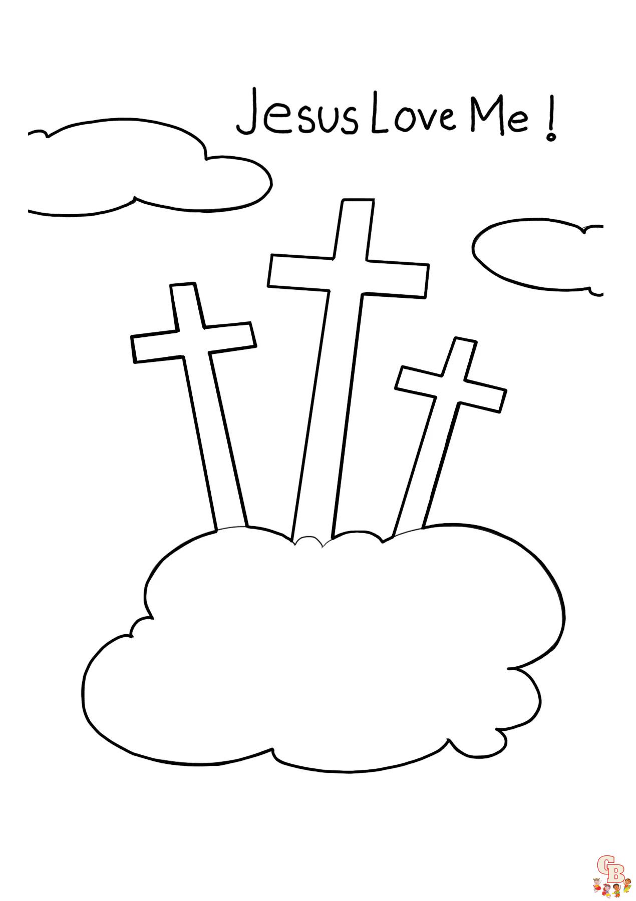 Enjoy free jesus loves me coloring pages for kids on