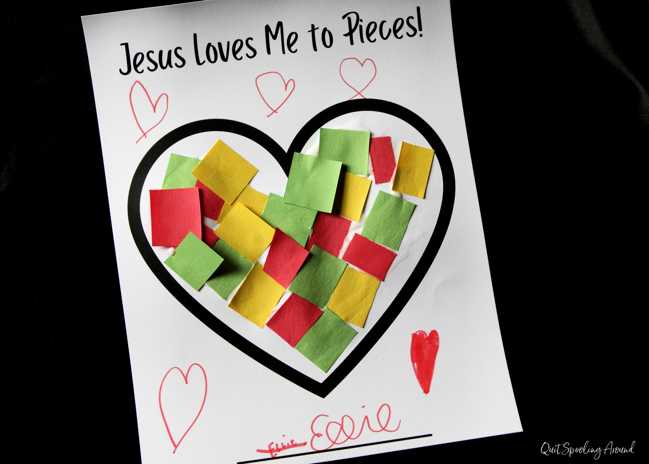 Jesus loves me to pieces free printable