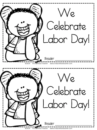 Labor day emergent reader and munity helpers activities the barefoot teacher