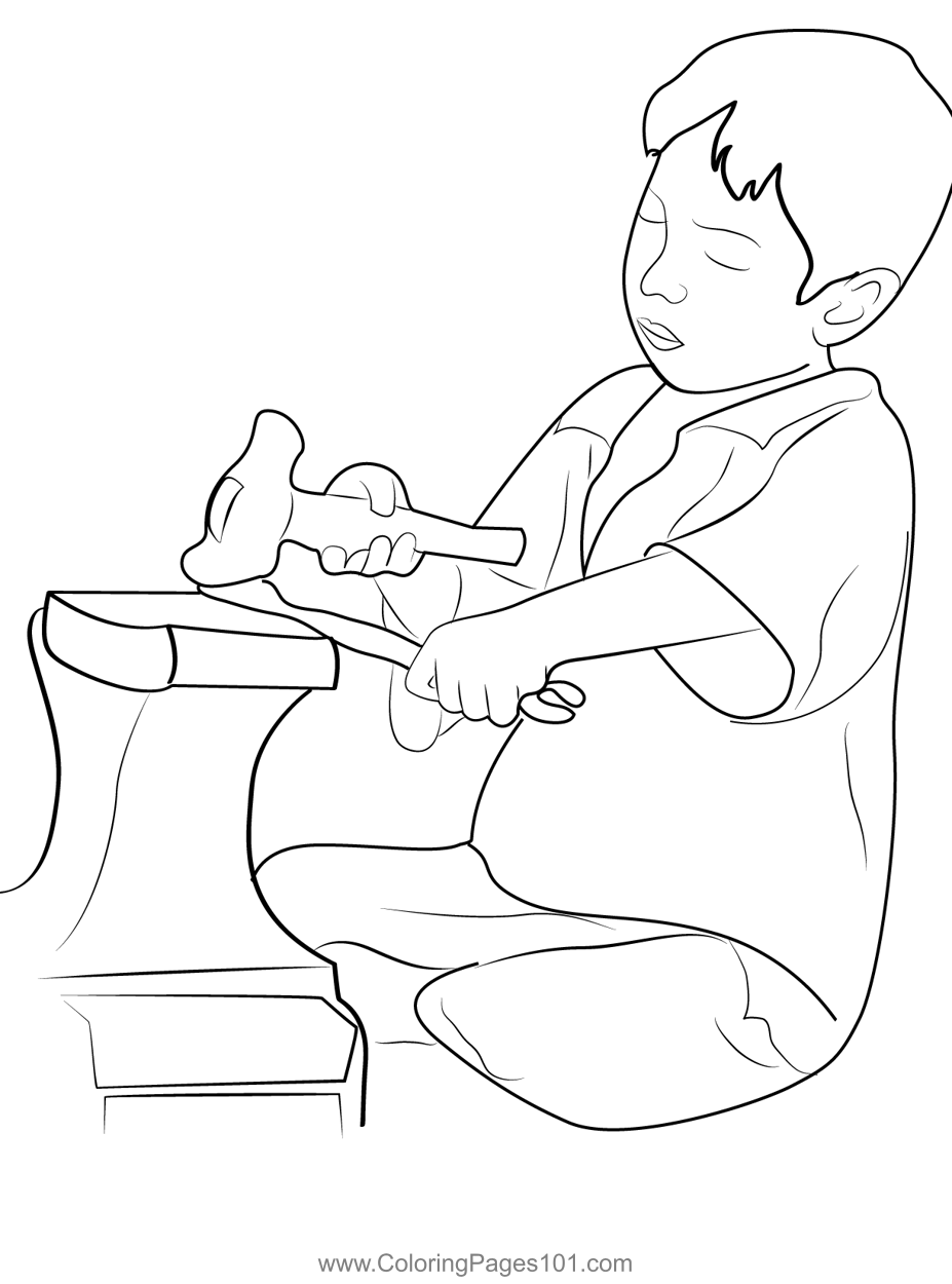 Happy labor day coloring page for kids