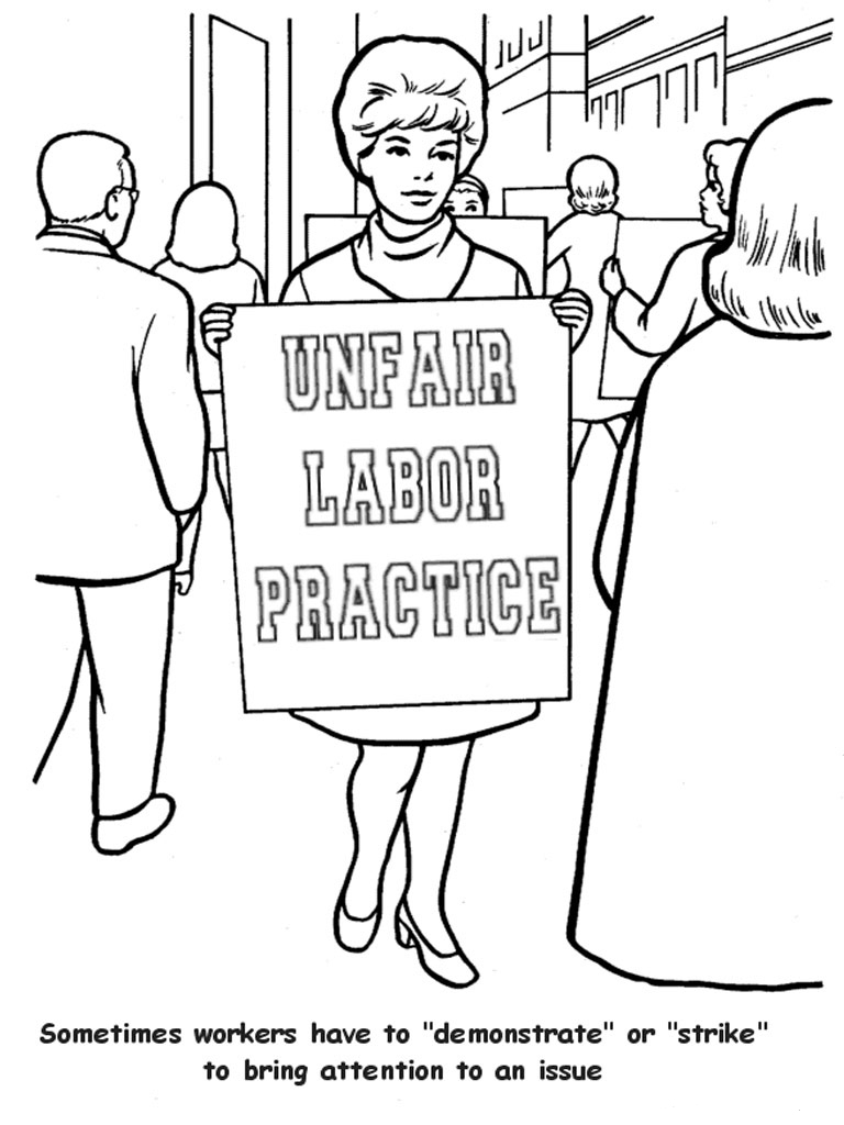 Labor day coloring pages