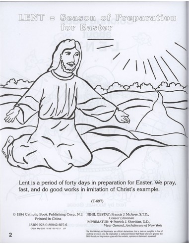 Lent coloring book
