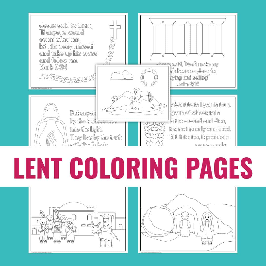 Lent coloring pages