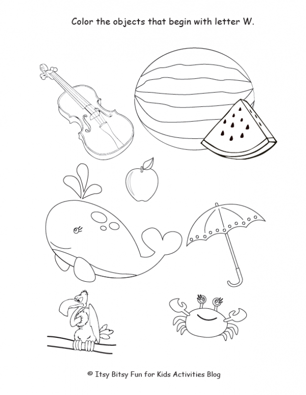 Free letter w worksheets for preschool kindergarten kids activities blog