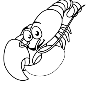 Lobster coloring pages printable for free download