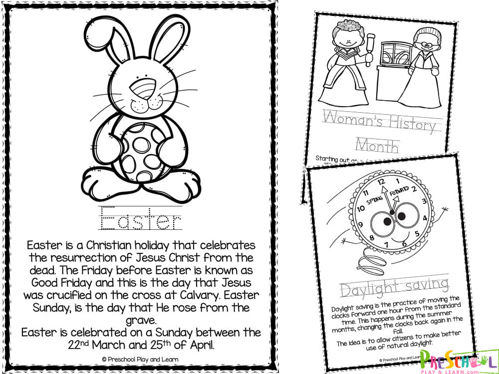 Free printable march coloring pages for preschoolers