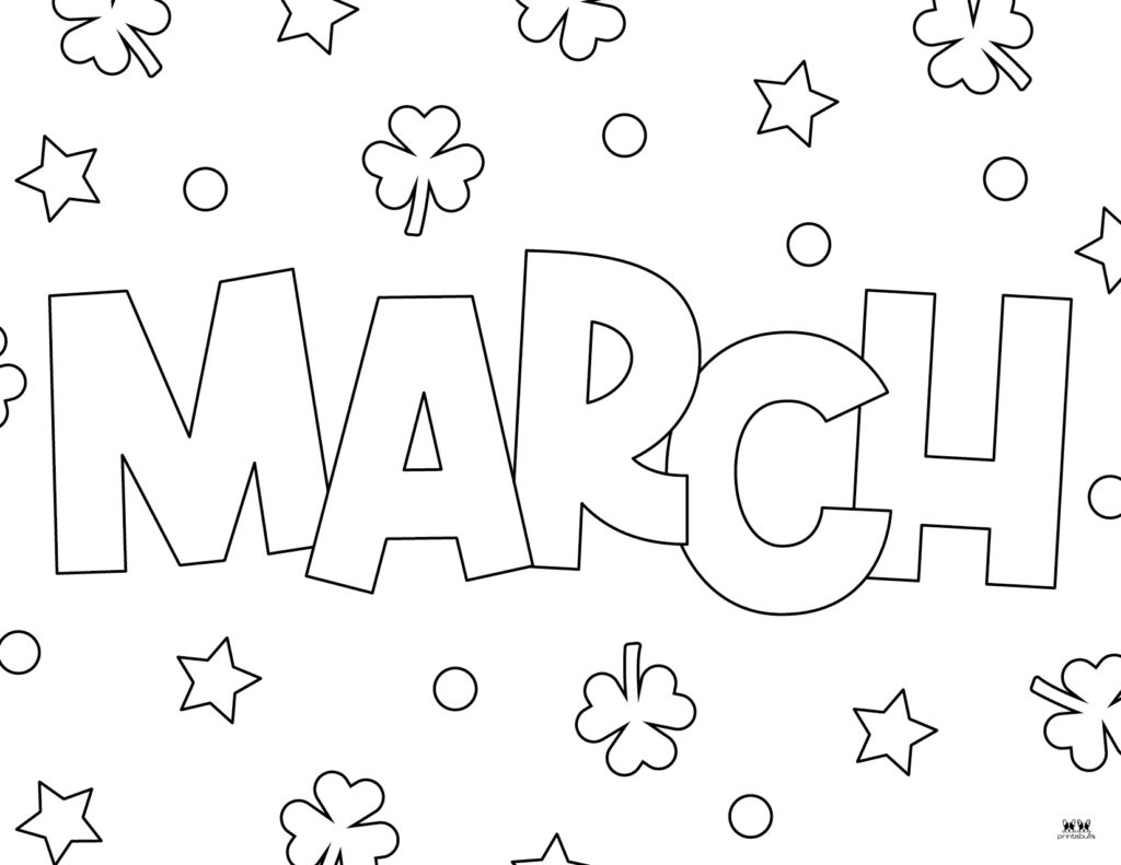 March coloring pages