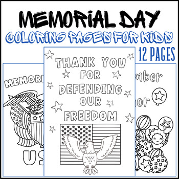 Memorial day coloring pages for kids patriotic memorial day morning work
